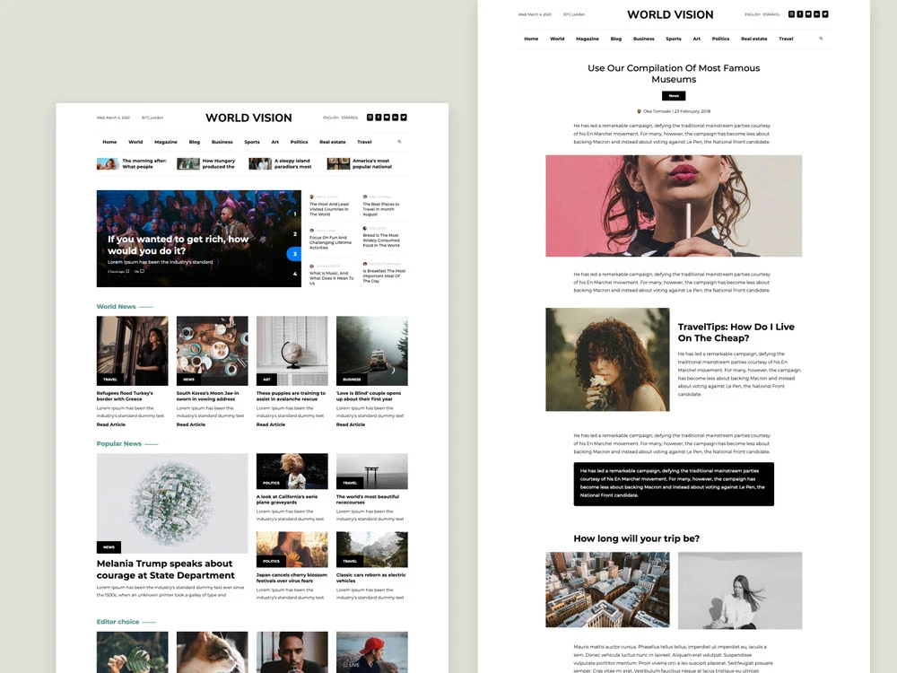 Magazine-website